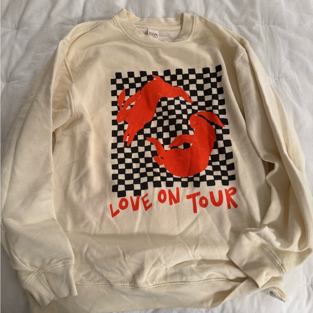 Harry Styles Love On Tour Cream Sweatshjrt
